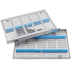 135°C Autoclavable Dental Sterilization Cassette Rack Box for 20 Grid Instrument