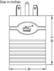 30A 125V NEMA TT-30 Male Plug to 30A NEMA L14-30 Female Connector Adapter