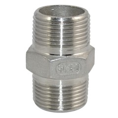 3/4″ 3/4 in NPT Stainless Steel 304 Pipe Thread Male Hex Nipple Fitting Adapter