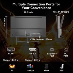 SANSUI 32 Inch Curved 240Hz Gaming Monitor High Refresh Rate, FHD 1080P Gamin…