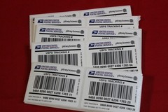 Lot of 50 Pitney Bowes Label 888 Tracking Number stickers for USPS packages