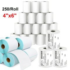 4″x6″ Direct Thermal Address Shipping Labels 250/Roll for Zebra, Rollo, MUNBYN