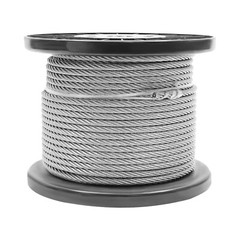 T304 Stainless Steel Cable 1/4″x 150ft Marine Grade Deck Cable Railing 7×19