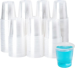 YEEHAW 100 Pack 3 Oz Bathroom Plastic Cups, Disposable Mouthwash Cups, Samll Pla
