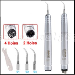 NSK Style Dental Ultrasonic Air Perio Scaler Handpiece Hygienist 2/4 Hole + Tips