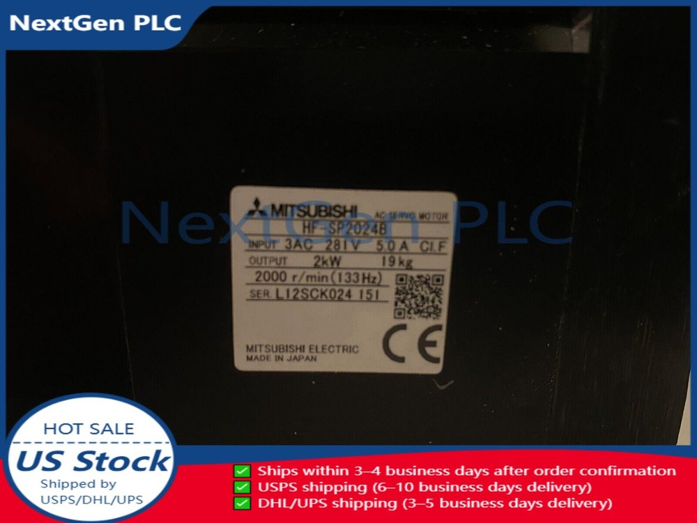 Mitsubishi HF-SP2024B One New HFSP2024B Servo Motor Expedited Shipping