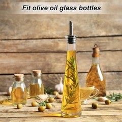 uxcell Stainless Steel Bottle Pourers, 4Pcs Wine & Oil Spouts