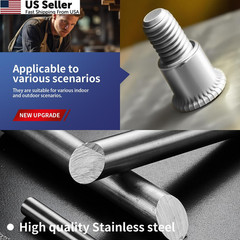 SG TZH 60Pcs Rivet Nut 1/4″-20UNC Stainless Steel 1/4-20-Small Pack, Silver