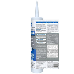 GE All Purpose Silicone Caulk, Clear 100% Waterproof Sealant, 10 fl oz Cartridge
