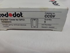 Red Dot GFCI Cover Vertical Device CCGV WGF100-CV Wet Location Weatherproof