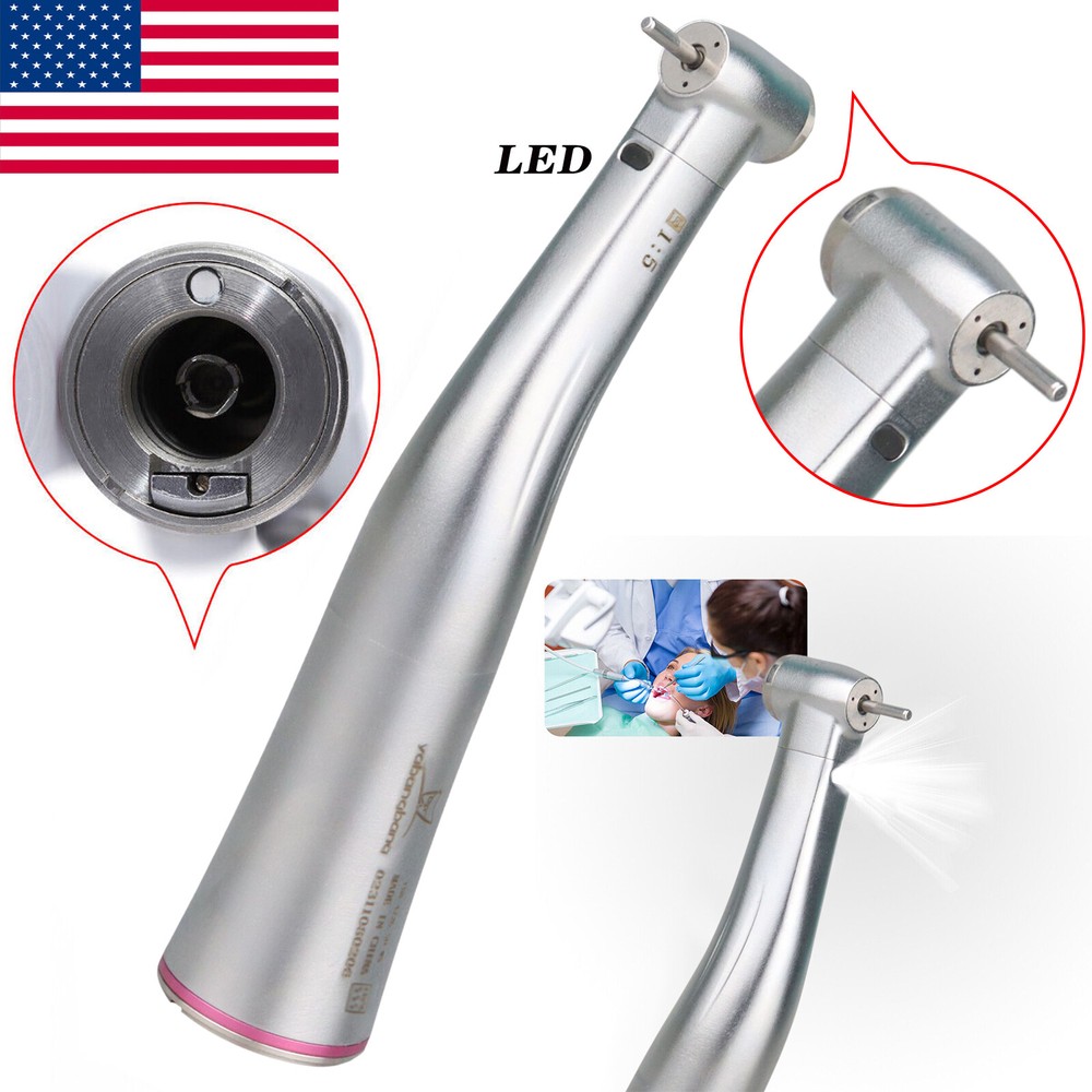 Dental 1:5 /1:1 /1:4.2 LED Fiber Optic Contra Angle Handpiece Turbine For NSK KZ