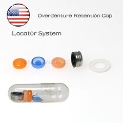 US Dental Overdenture Abutment Retention Cap Locator male processing Inserts Set