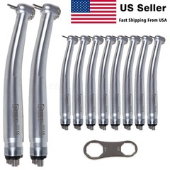10 Pcs BURR NSK PANA MAX Style Dental High Speed Turbine Handpiece 4Hole U3BM