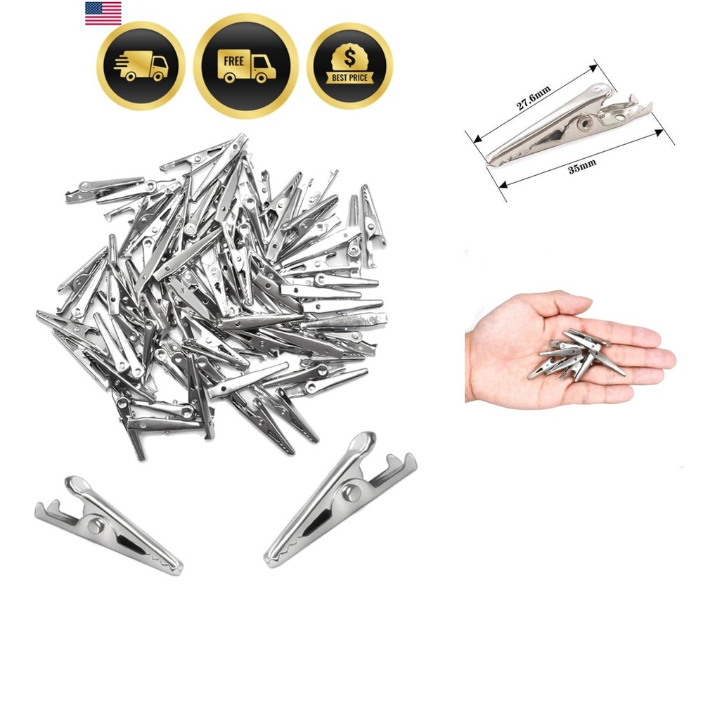 35mm Metal Alligator Clip Pack of 100pcs
