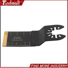 Findmall 55PCS 6 Types Universal Titanium Oscillating Saw Blades Multitool Blade