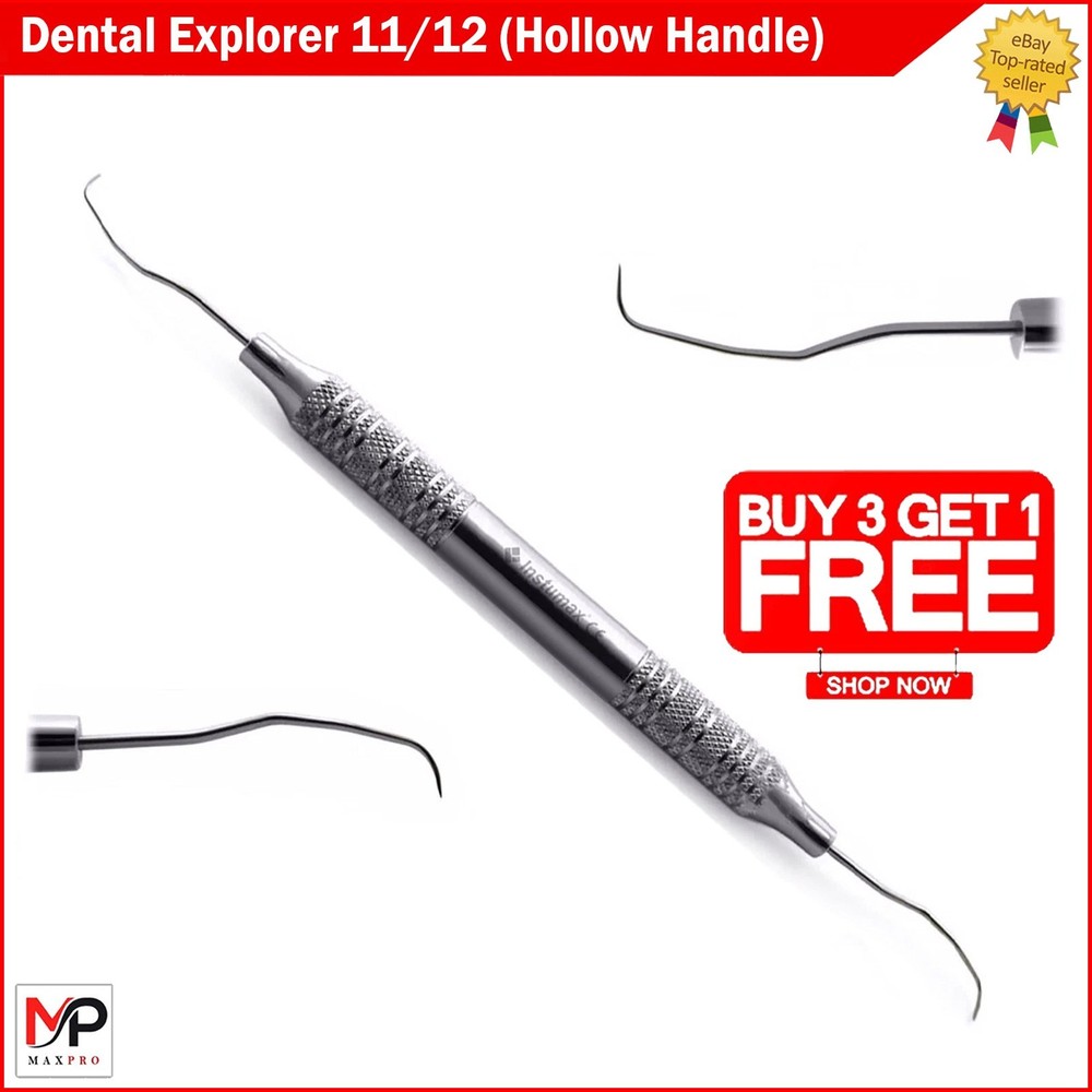 Dental Explorer 11/12 Probe Sickle Endo Diagnostic Surgical Denture Instruments