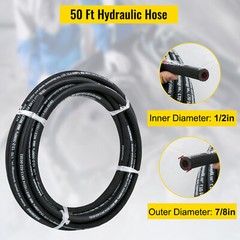 VEVOR Hydrulic Hose 1/2″ Hydraulic Oil Hoses 50 Feet 5000 PSI Maximum Pressure