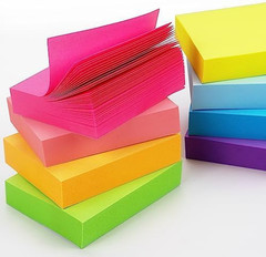 Sticky Notes 1.5X2 Inch Bright Colors Self-Stick Pads 8 Pads/Pack 100 Sheets/…