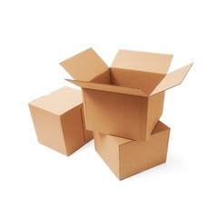 5 20x8x8 Kraft Brown Corrugated Shipping Boxes 32 ECT Single-Wall New