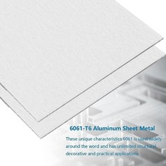 6061 Aluminum Sheet Plate, 8″ X 16″ X 1/4″ Thickness Heavy Duty Aluminum Sheets