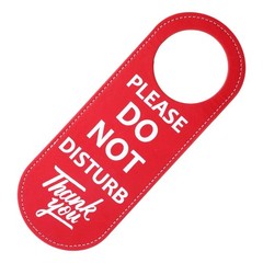 PU Leather Double Sided Please Do Not Disturb Sign, Please Do Not Disturb Doo…