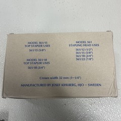 1 Box Josef Kihlberg JK Staples JK561-15 5/8” 2500 Staples 561/15 FREE SHIPPING