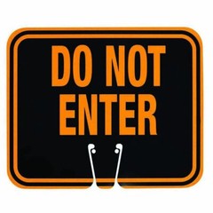 Cortina – 03-550-DNEG ABS Plastic Traffic Cone Sign”Do Not Enter” 03-550-DNE …
