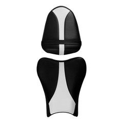 Motorcycle Two Piece Rider Passenger Seat Suzuki GSXR1000 2007-2008 Black White
