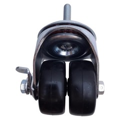 Lot of 4 Payson 020-2PJ-DW Stem Mount Double Wheel Caster 200lbs, 2-1/4in Swivel