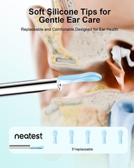 Ear Wax Removal Tool 8 PCS Ear Cleaner with Camera Rechargeable Earwax Removal