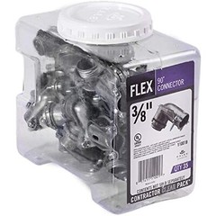 Halex, 3/8 in. Flexible Metal Conduit (FMC) 90 Degree Connectors , 11001B, 35
