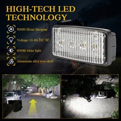 8PC LED WHITE Light Upper Cab Lamp Fits Deere 7210 7410 7510 7610 7710 7810
