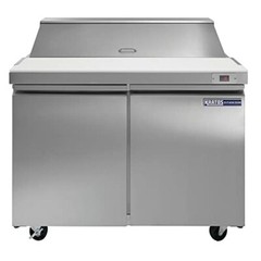 Kratos Commercial Refrigerator, 48″W Sandwich and Salad Prep Table with 2 Doors,