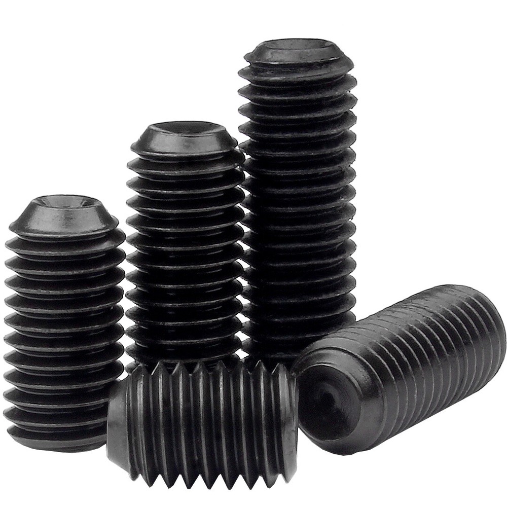 5/16-18 Socket Set Screws w/ Cup Point, Alloy Steel w/ Black Oxide, Coarse