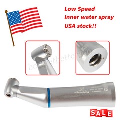 Dental Slow Low Speed Inner Water Spray Handpiece E-type Push Contra Angle