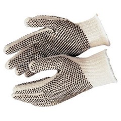 Memphis 9660LM Glove PVC Dot String Knit Gloves Size Large (1 Pair)