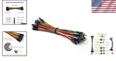 40pcs 10cm Male to Male Tinned Copper Jumper Wires for Arduino & Raspberry Pi