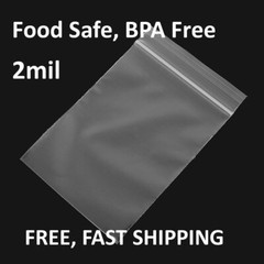 13″x18″ CLEAR 2MIL ZIP SEAL TOP LOCK BAGS POLY PLASTIC RECLOSABLE ZIPPER BAGGIES