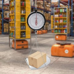 Double-sided Dial Hanging Scale 10kg/22lbs Circular Supermarkets Hanging Scale