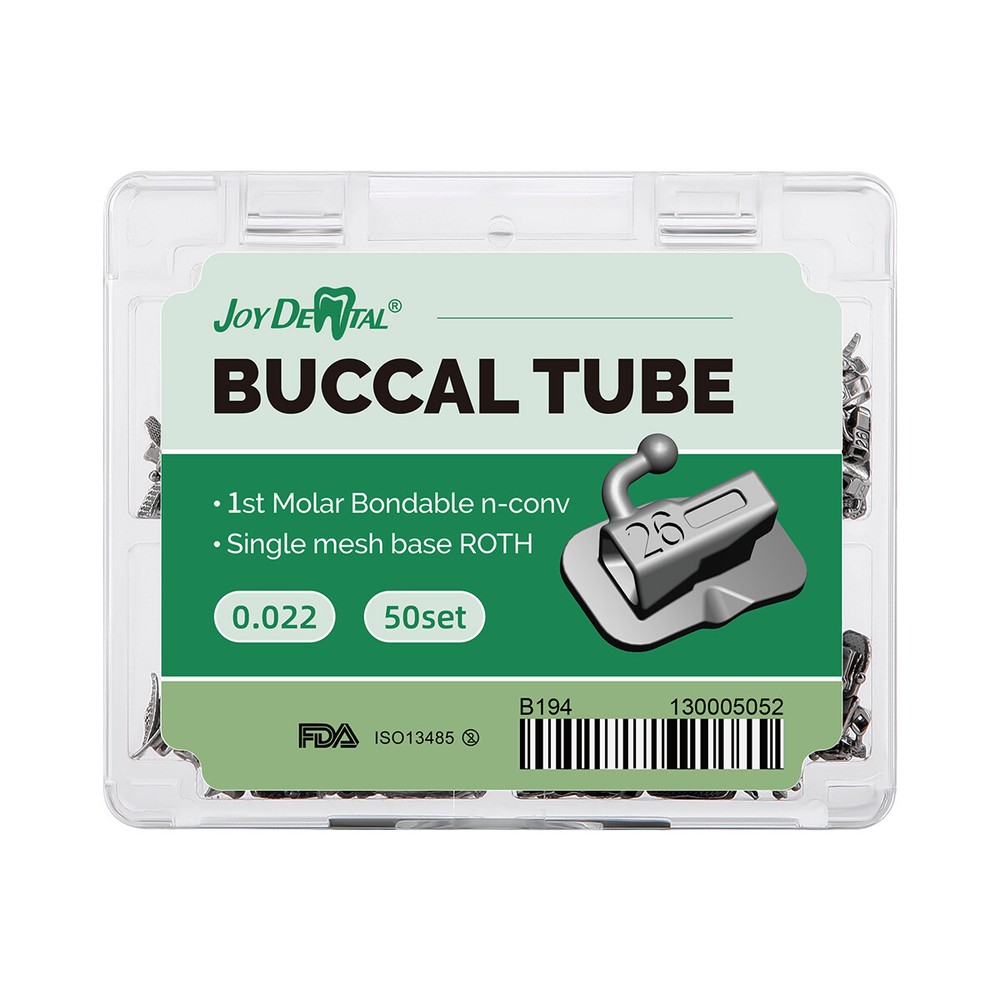 50Sets Tubos bucales de ortodoncia dental 1st Molar Roth/MBT 018/022 Bondable US