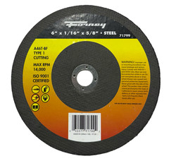 Forney 6 x 1/16″ x 5/8″ Metal Cut-Off Wheel, Type 1, A46T-BF
