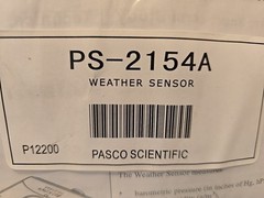 PASCO Scientific PS-2154A Weather Sensor – NEW in package See Other PASCO