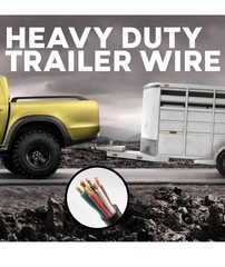 Best Connections 7 Way Trailer Wire (100 Feet) Heavy Duty 14 Gauge 7 C