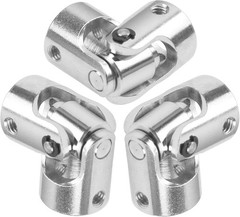 3Pack Universal U Joint Coupler Rotatable Steering Shaft Coupling Motor Conne…