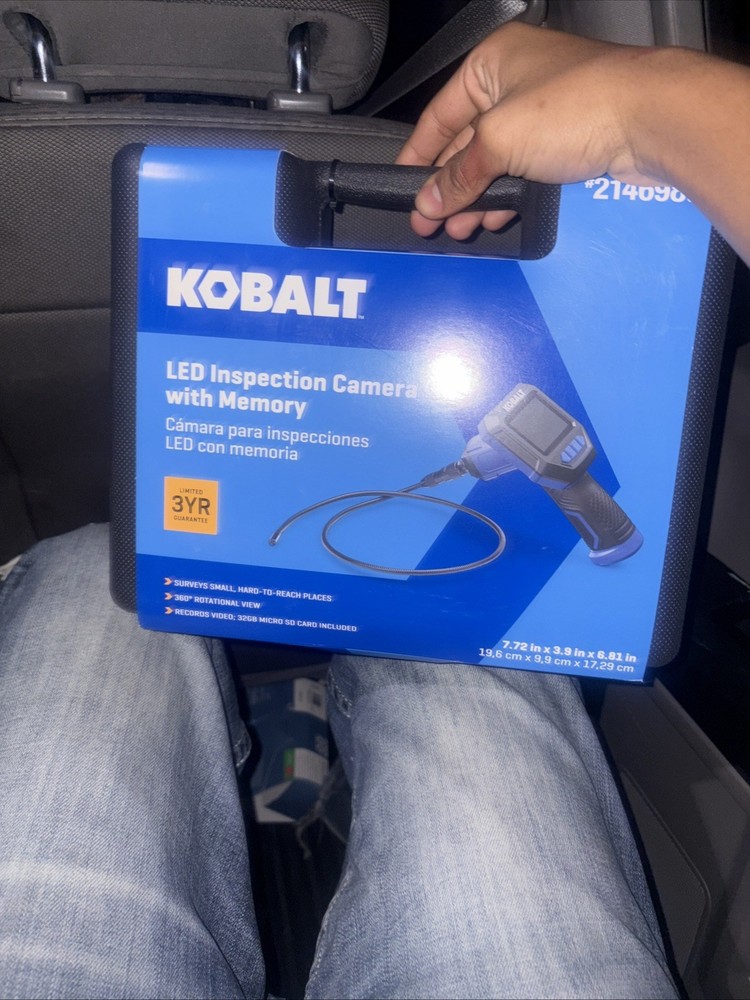 Kobalt Handheld LED Inspection Camera w/ 32GB Memory Card & Hard Case New