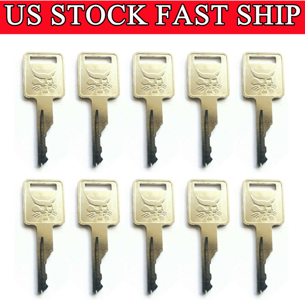 10X Ignition Key for Bobcat T110 T200 T300 T450 T550 T590 T630 T650 T750 T873