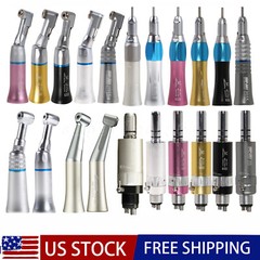 Dental slow low speed straight handpiece/contra angle/air motor 2/4h fit NSK ns