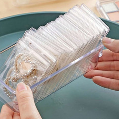 Transparent Jewelry Zipper Bags Rustproof Self-Sealing Waterproof Plastic Pouch