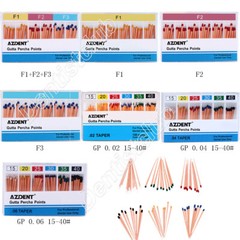 Dental Endodontic Gutta Percha Points Universal F1 F2 F3/0.02/0.04/0.06 15-40#