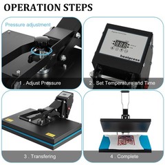 16″ x 20″ Digital Clamshell Heat Press Machine for T-Shirts Transfer Sublimation
